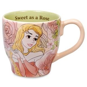 🆕 Disney Parks Store- Princess Aurora “Sweet as a Rose” Flower Mug. NWT